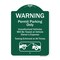 Signmission Warning Permit Parking Vehicles Towed Vehicle Owners Expense Towing Alum, 18" L, 24" H, GW-1824-9866 A-DES-GW-1824-9866 - alternate 1